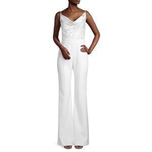 NWT Black Halo Salem Tailored Cowlneck Jumpsuit $390